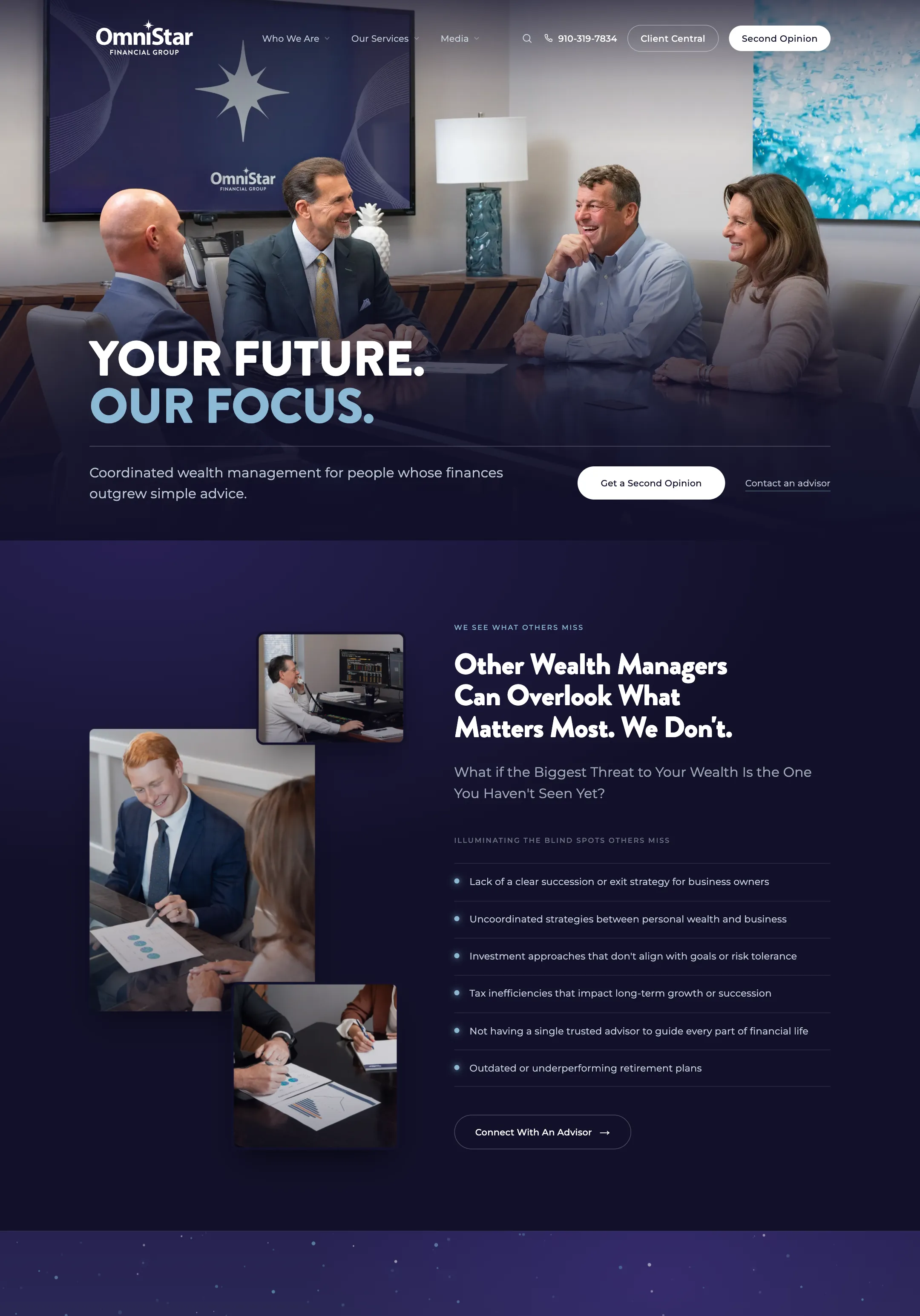 OmniStar Financial Group, website homepage
