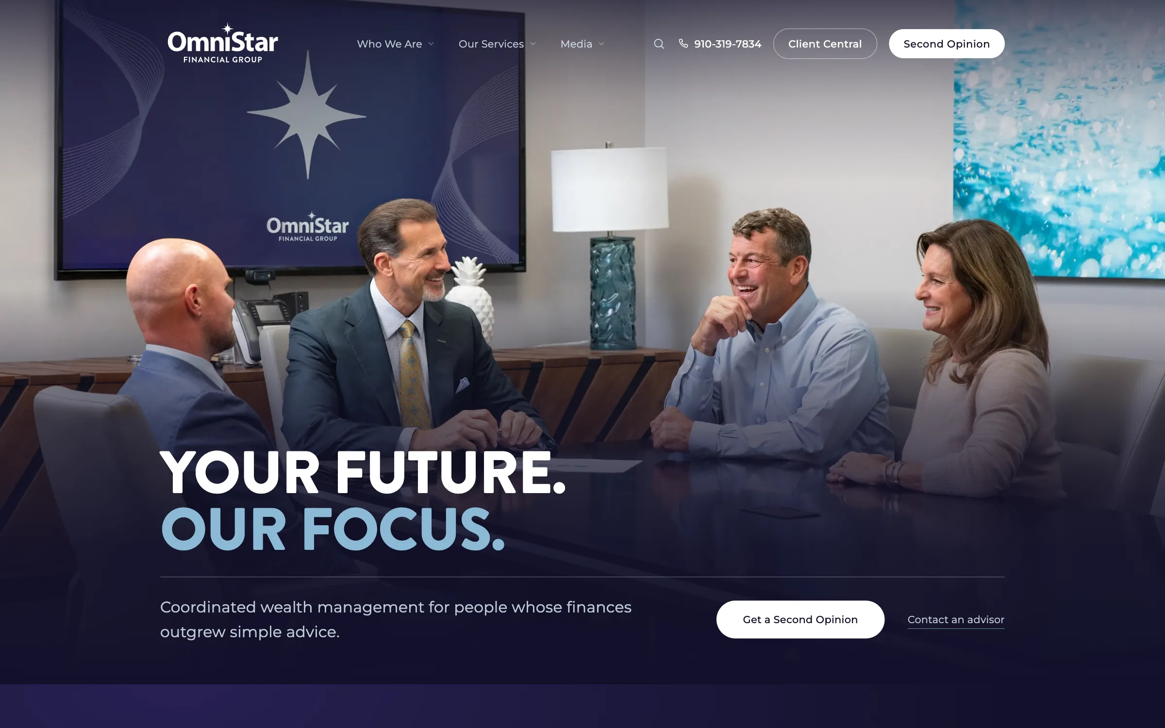 OmniStar Financial Group, website homepage